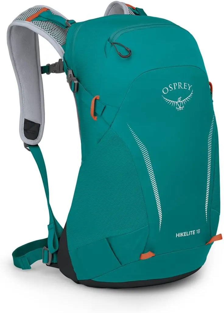 Osprey Hikelite 18L Unisex Hiking Backpack, Escapade Green