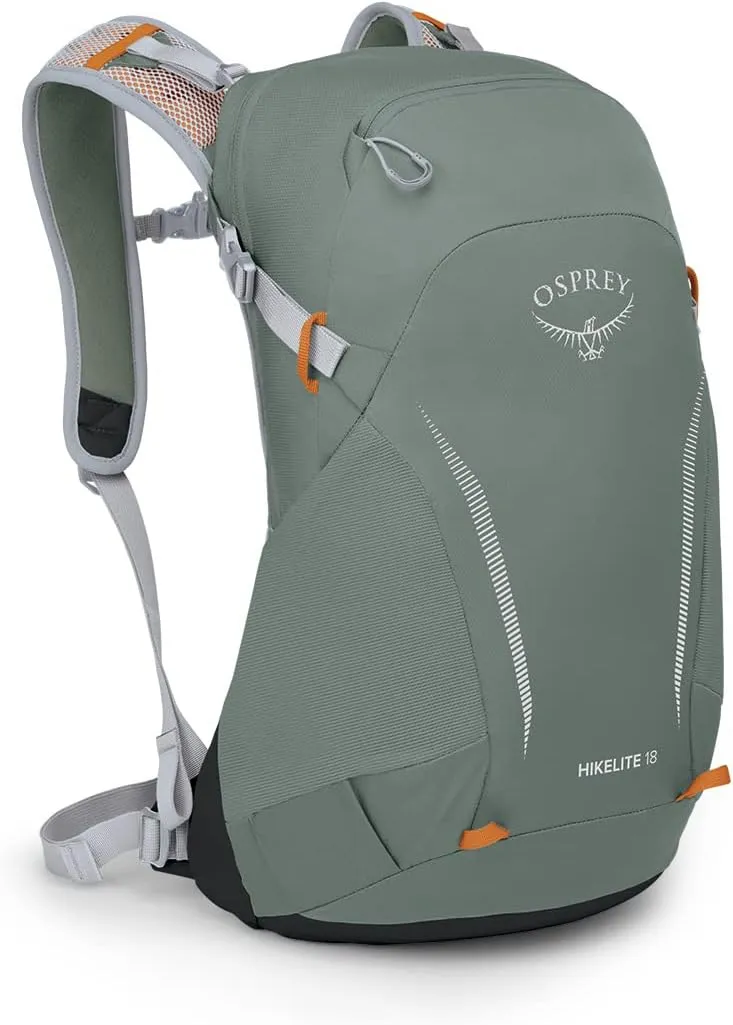 Osprey Hikelite 18L Unisex Hiking Backpack, Pine Leaf Green