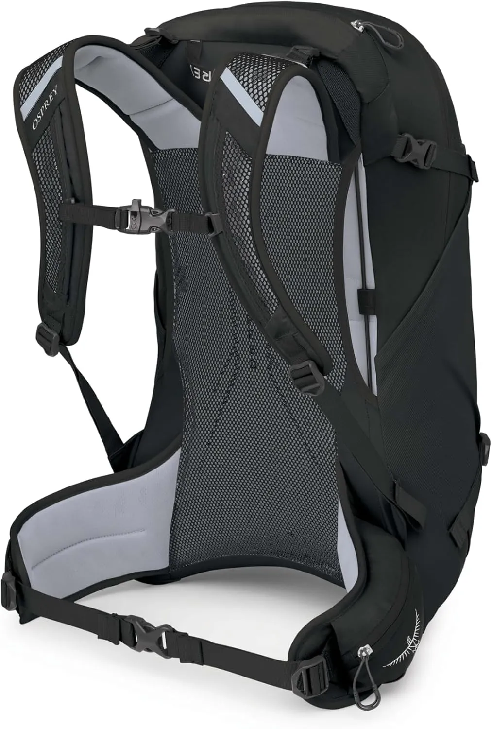 Osprey Hikelite 28L Unisex Hiking Backpack, Black, Medium/Large