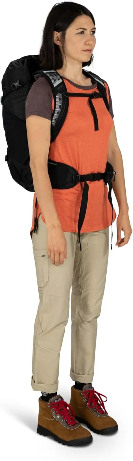 Osprey Hikelite 28L Unisex Hiking Backpack, Black, Medium/Large