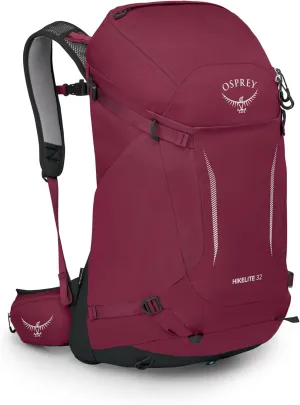 Osprey Hikelite 32L Unisex Hiking Backpack, Chameleon/Black, M/L