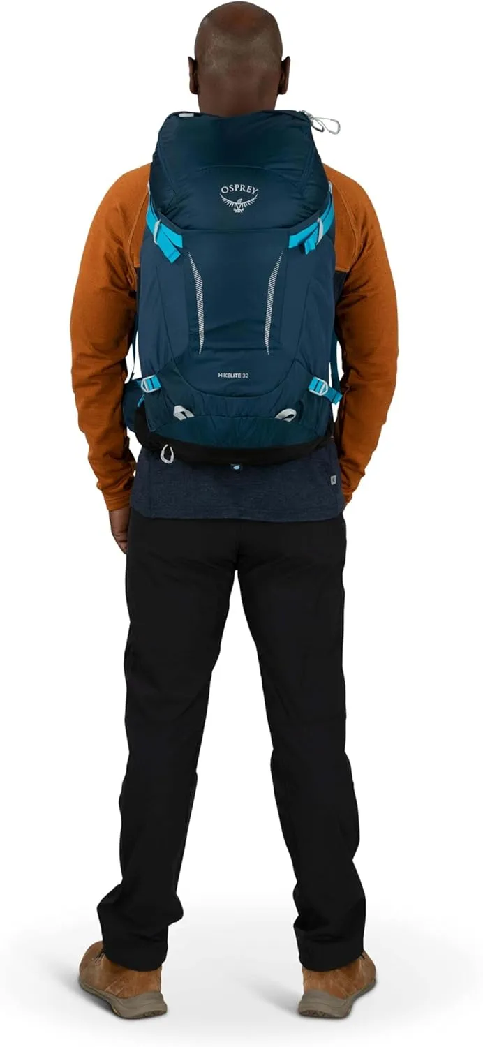 Osprey Hikelite 32L Unisex Hiking Backpack, Pine Leaf Green, M/L
