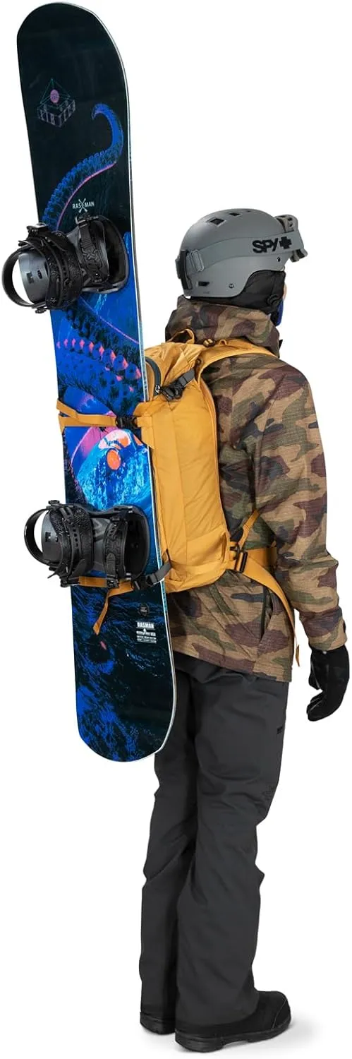 Osprey Soelden 22L Men's Ski and Snowboard Backpack, Artisan Yellow