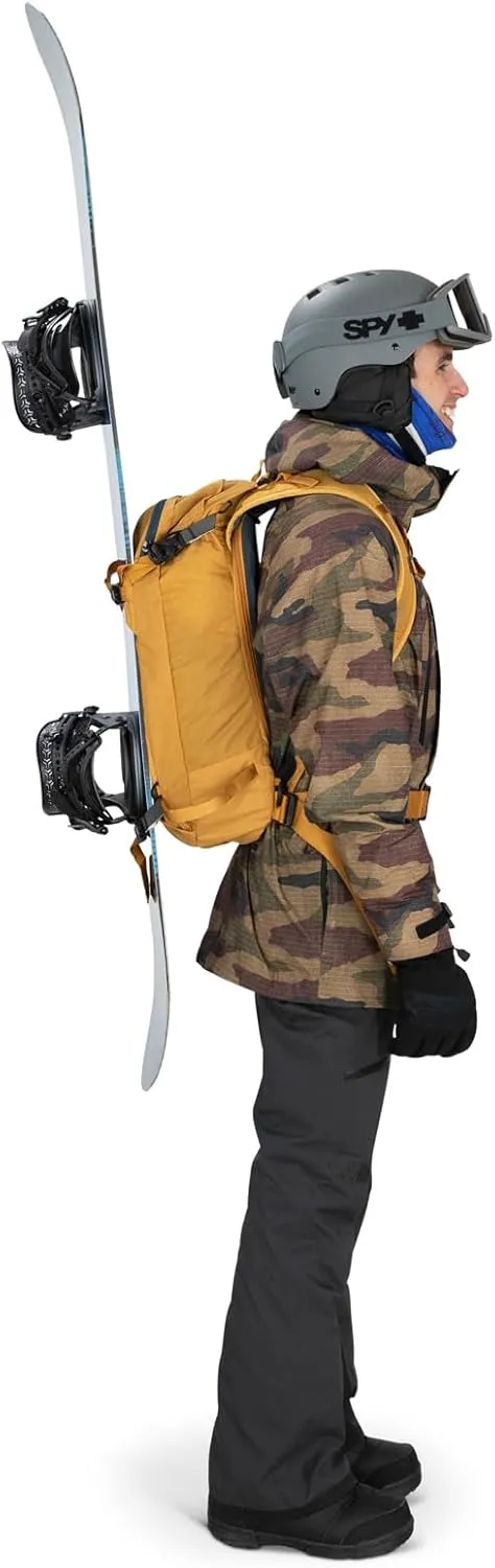 Osprey Soelden 22L Men's Ski and Snowboard Backpack, Artisan Yellow
