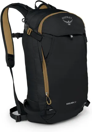 Osprey Soelden 22L Men's Ski and Snowboard Backpack, Black