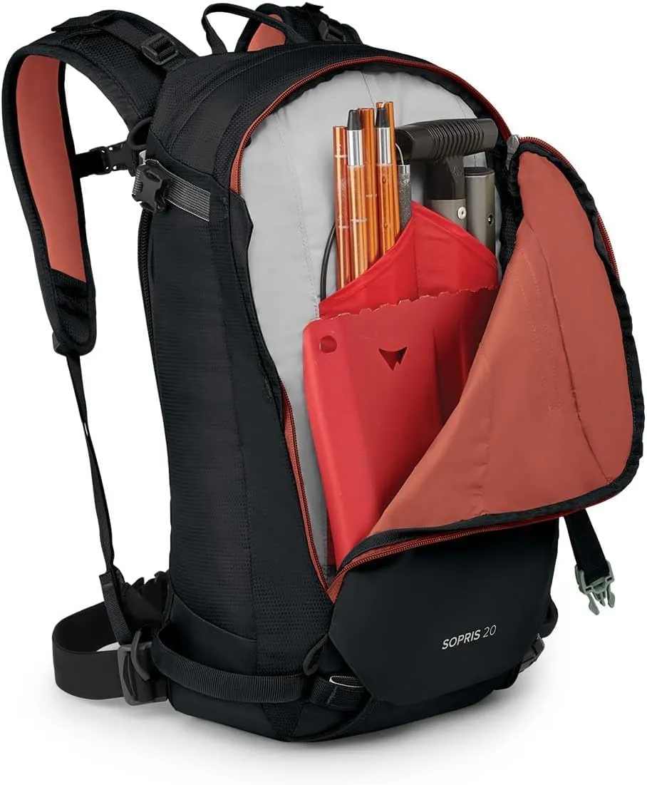 Osprey Sopris 20L Ski and Snowboard Backpack, Black