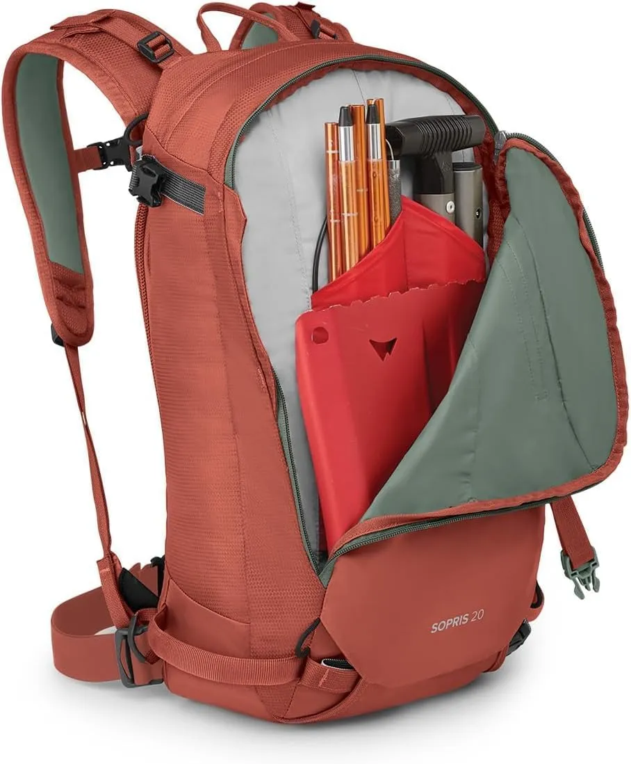Osprey Sopris 20L Ski and Snowboard Backpack, Emberglow Orange