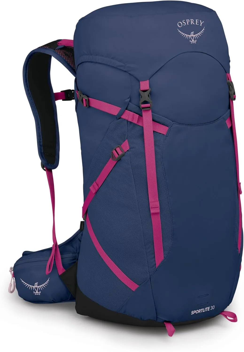 Osprey Sportlite 30L Unisex Lightweight Hiking Backpack, Alkaline/Hotspot Pink, M/L