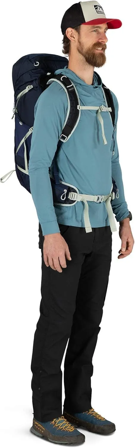 Osprey Talon 33L Men's Hiking Backpack with Hipbelt, Ceramic Blue, L/XL