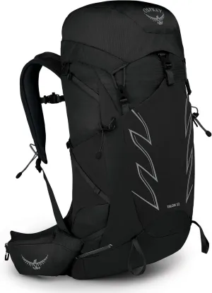 Osprey Talon 33L Men's Hiking Backpack with Hipbelt, Stealth Black, Large/X-Large