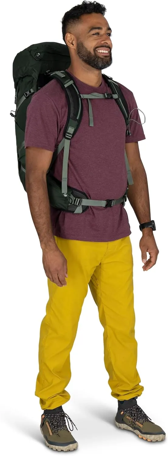 Osprey Talon 33L Men's Lightweight Hiking Backpack with Hipbelt, Green Canopy/Pine Leaf