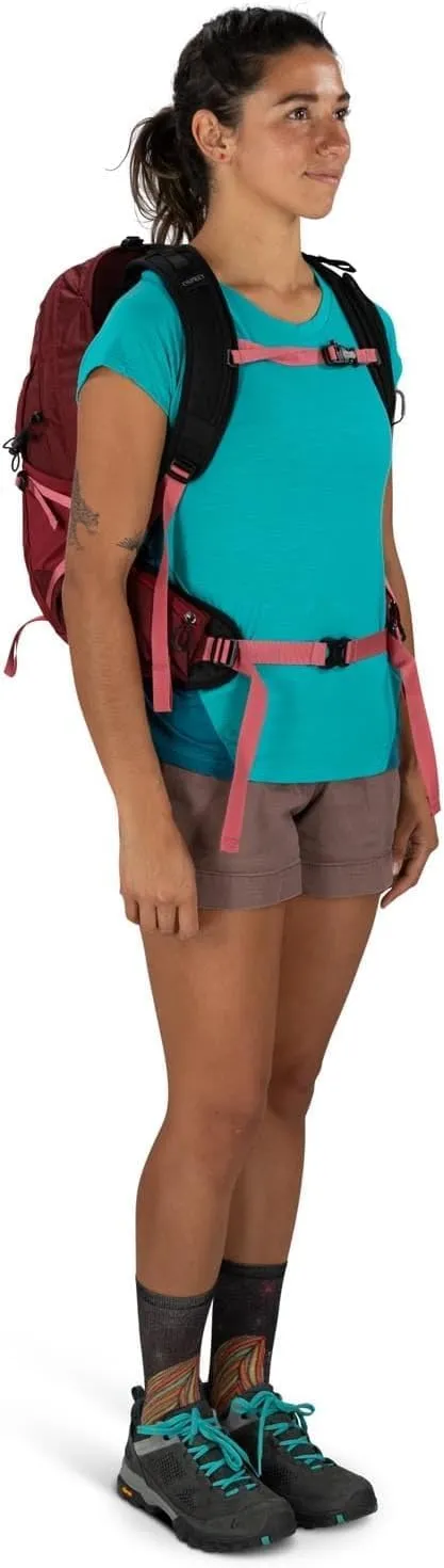 Osprey Tempest 20L Women's Hiking Backpack with Hipbelt, Tidal/Atlas, WXS/S