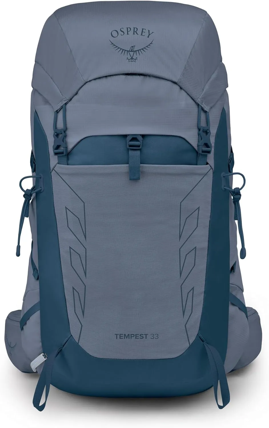 Osprey Tempest 33L Women's Lightweight Hiking Backpack with Hipbelt, Anchor Blue/Atlas