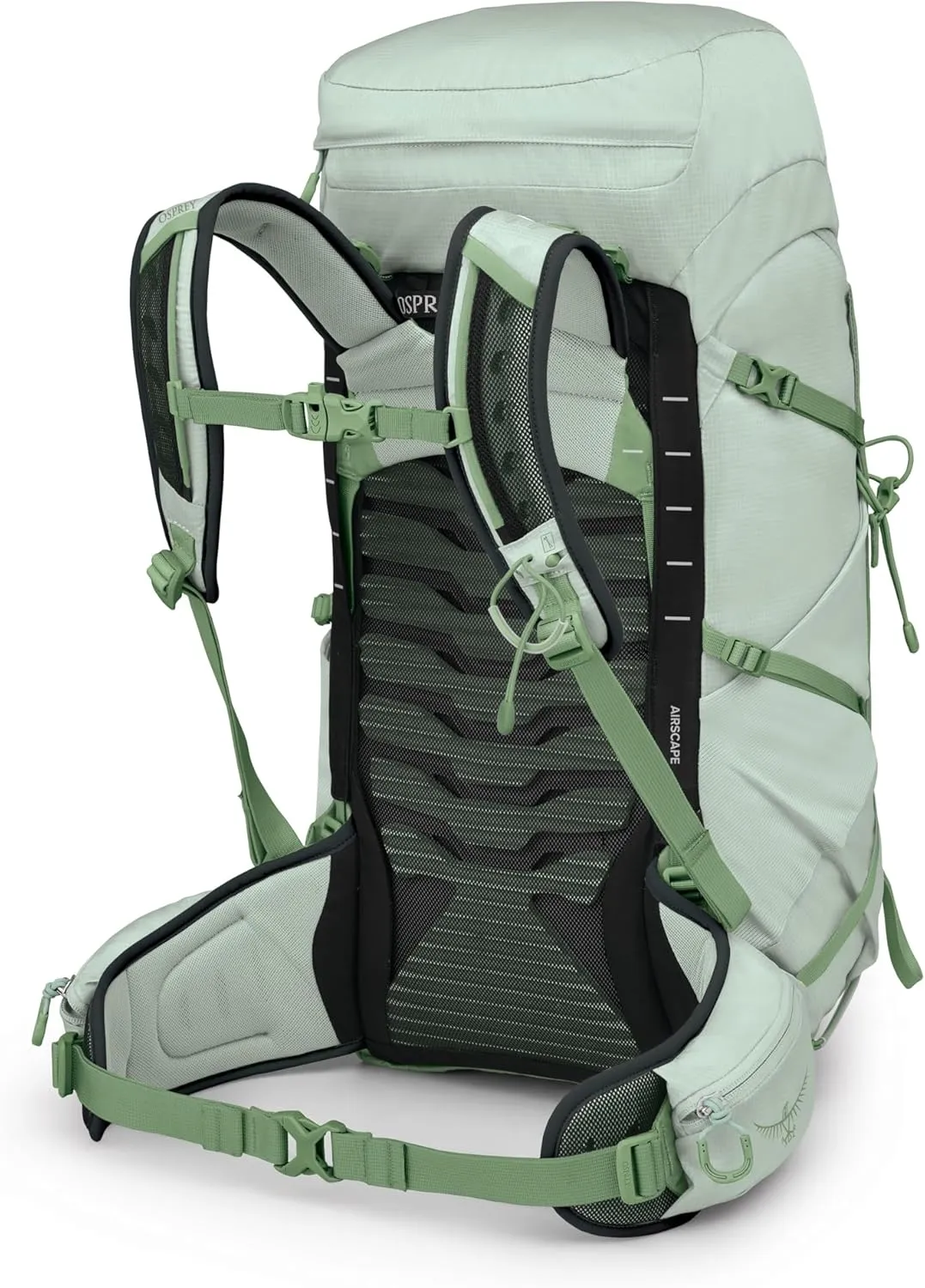 Osprey Tempest 33L Women's Lightweight Hiking Backpack with Hipbelt, Frosty Mint Green/Botanica