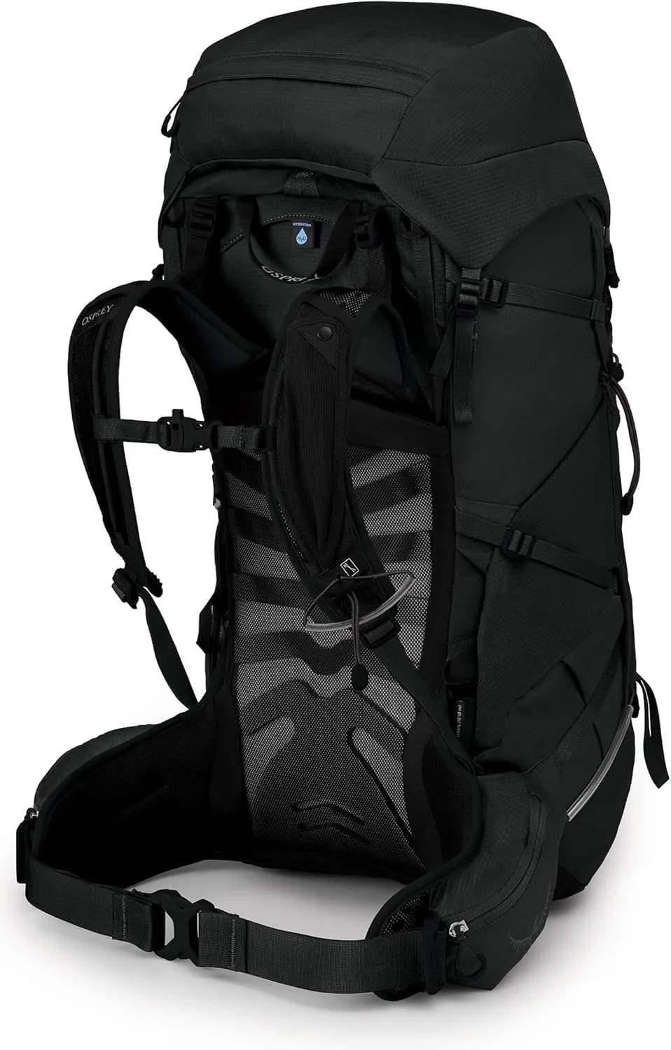 Osprey Tempest 40L Women's Hiking Backpack with Hipbelt, Stealth Black, WM/L