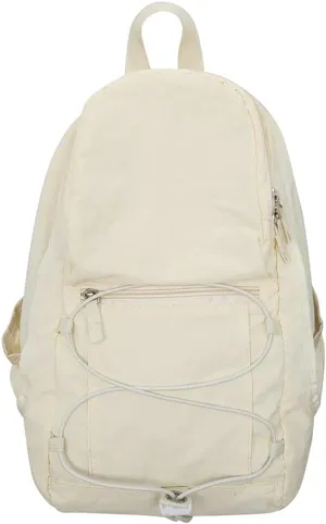 Outdoor Backpack Lightweight Hiking Travel Pack Vintage Cycling Daypack for Trekking Camping or Daily Use (Beige)