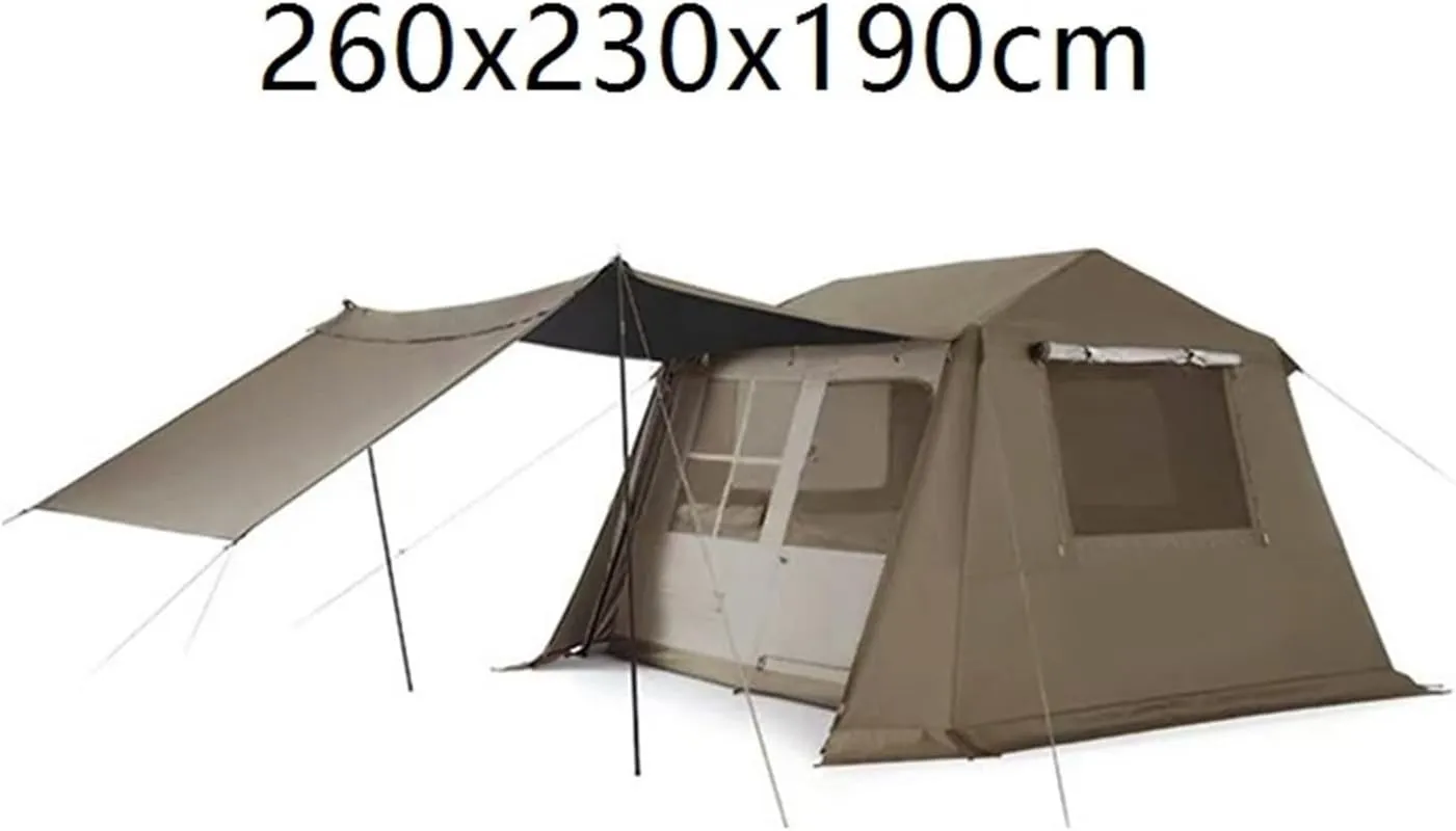 Outdoor Ridge Tent Portable Camping Black Glue Camping Quick-Open Folding Rainproof Tent