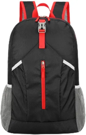 Outdoor splash proof sports backpack foldable storage bag large capacity backpack (blue)
