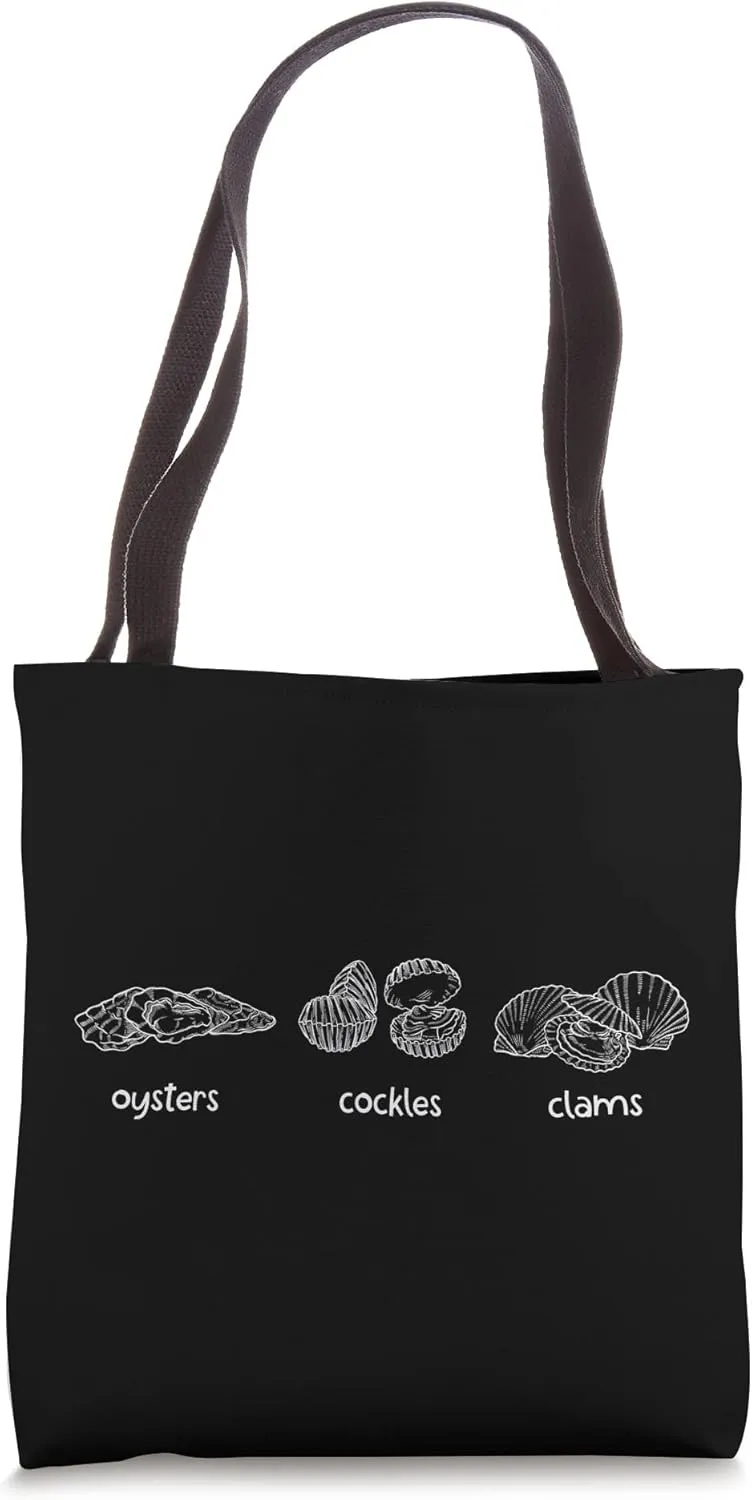 Oysters Cockles Clams Shellfish Clams Tote Bag