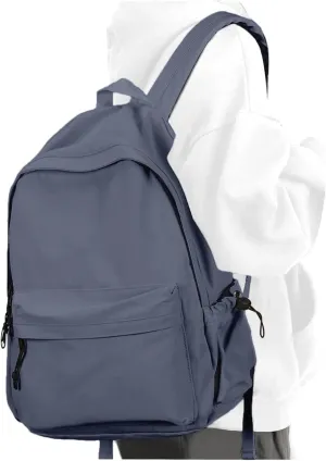 PAUBACK School Backpack for Girls Water Resistant High School Book Bag Simple Backpack for Teens Boys Girls, Lightweight Simple Middle School Back Pack Daypack