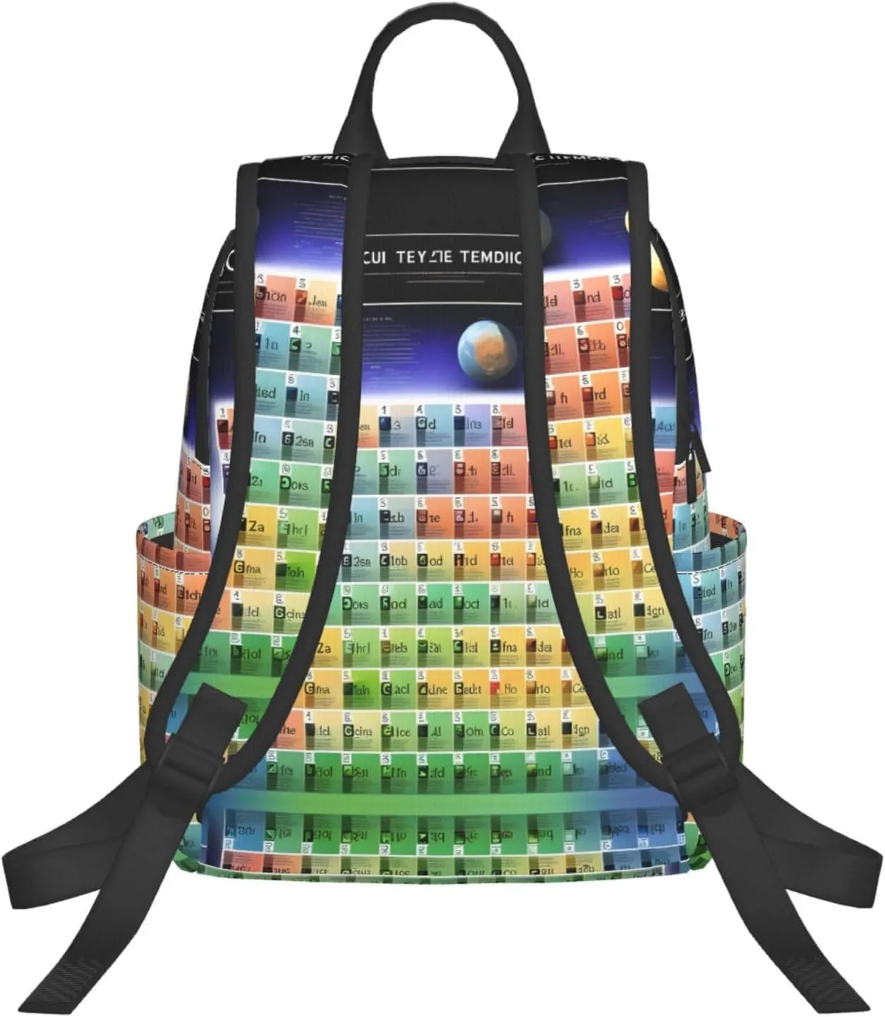 Periodic table of elements print Lightweight Laptop Backpack Travel Daypack Bookbag for Women Men for Travel Work