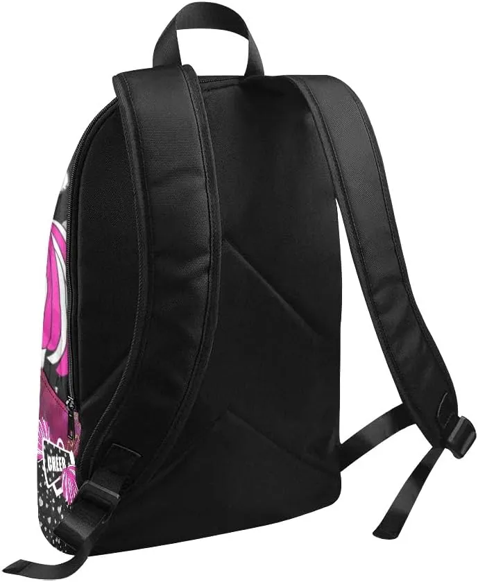 Personalized Cheer Cheerleader Pretty Print Backpack with Name Custom Travel Daypack Bag for Man Woman Gifts