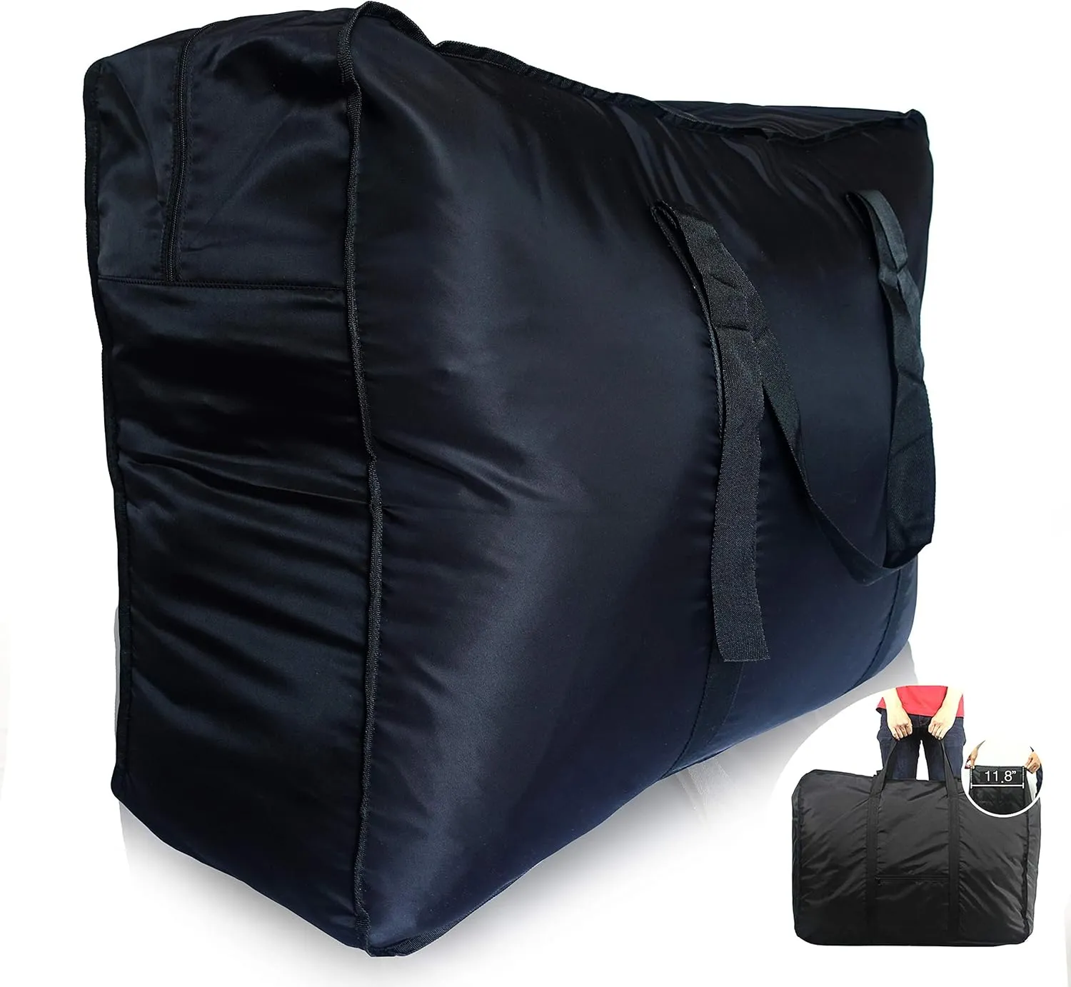 Plago 173Liter Professional Quality Nylon Extra Large Duffel Bag Lightweight Foldable Water Resistant Cargo for Travel College Folding Bike Tent Mattress Closet Storage