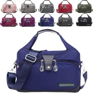 Pleteffect Prosiperity Blaciokamith Soft Side Lightweight Underseat Tote Bag, Simple Waterproof Multi-Pocket Crossbody