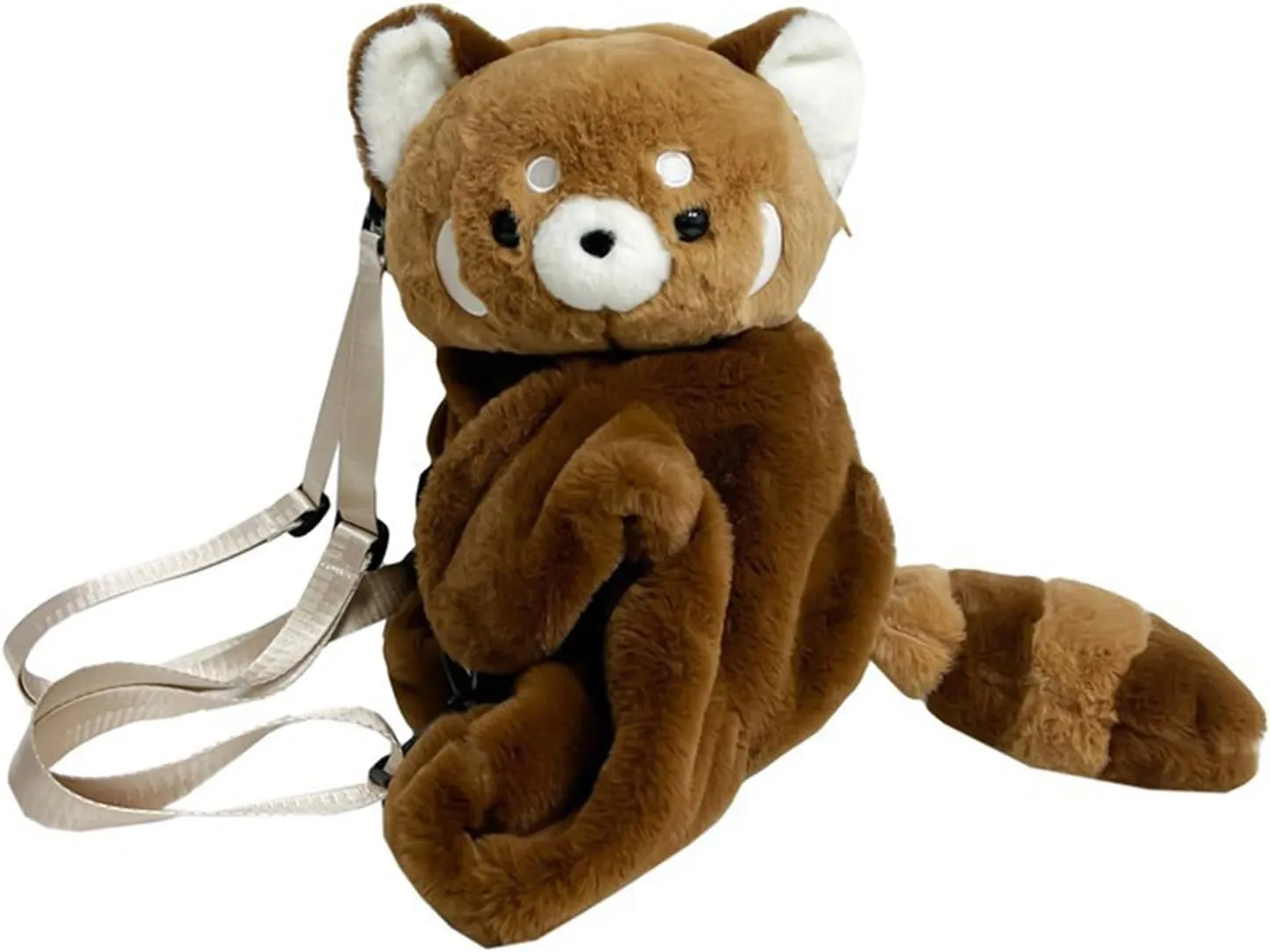 Plush Panda Shoulder Bag Lovely Cartoon Bear Backpack Dating Bag Soft Crossbody Bag Simple Messengers Bag for Daily