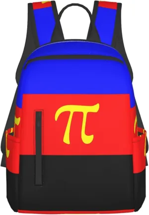 Polyamory Pride Flag Travel Laptop Backpack Casual Backpacks Double Shoulder Daypack Notebook Rucksack Work Bags Sports Bag for Hiking Camping Beach