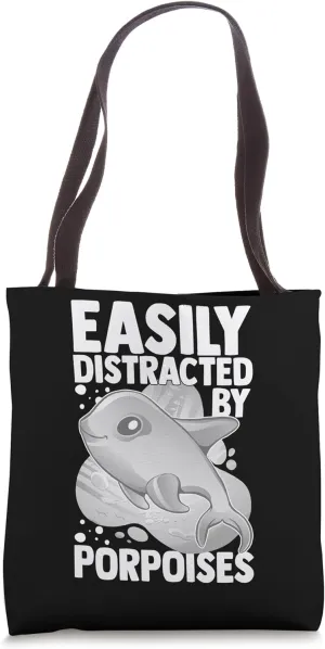 Porpoise Whale Funny Marine Mammal Animals Tote Bag
