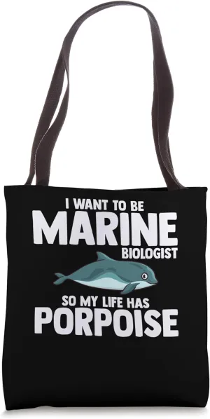 Porpoise Whale Funny Marine Mammal Animals Tote Bag