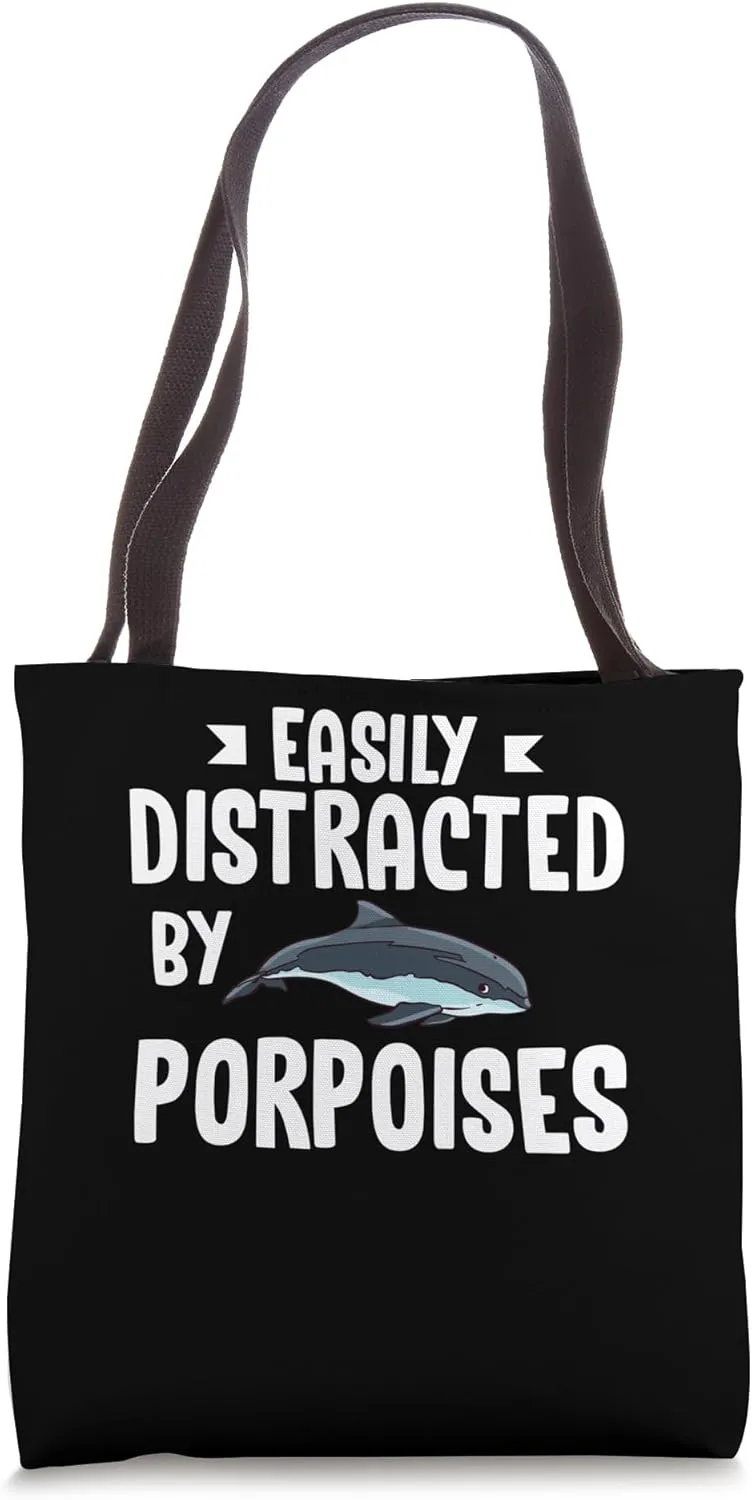 Porpoise Whale Funny Marine Mammal Animals Tote Bag