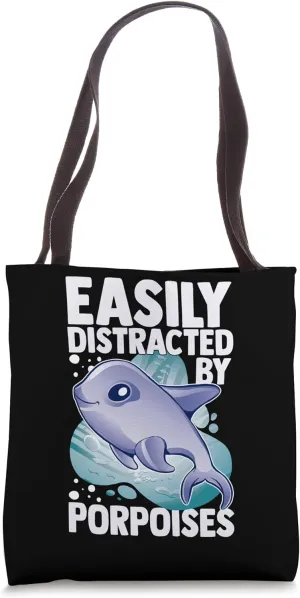 Porpoise Whale Funny Marine Mammal Animals Tote Bag