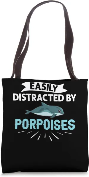 Porpoise Whale Funny Marine Mammal Animals Tote Bag