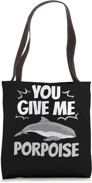 Porpoise Whale Funny Marine Mammal Animals Tote Bag