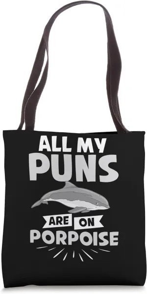 Porpoise Whale Funny Marine Mammal Animals Tote Bag