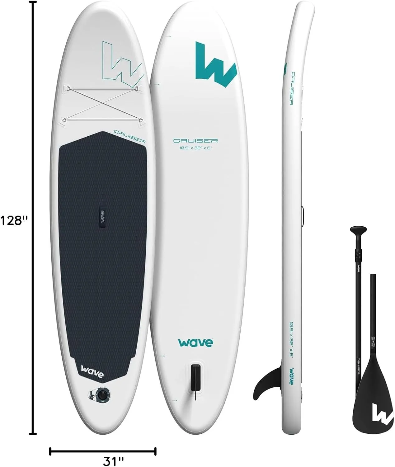 Premium Stand Up Paddleboard | Stable, Durable & Portable SUP for All Skill Levels | Non-Slip Deck & Complete Accessories for Lakes, Rivers & Oceans