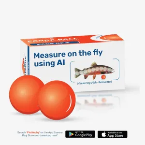Proof Ball: AI-Powered Fish Measuring Tool – Accurate, Portable, Easy-to-Use Fishing Accessory with Free Fishtechy App for iOS & Android