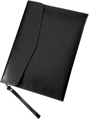PU File Organizer Bag for Documents Capacity Document Storage Pouch for Home and Office Business Work Bag for Men