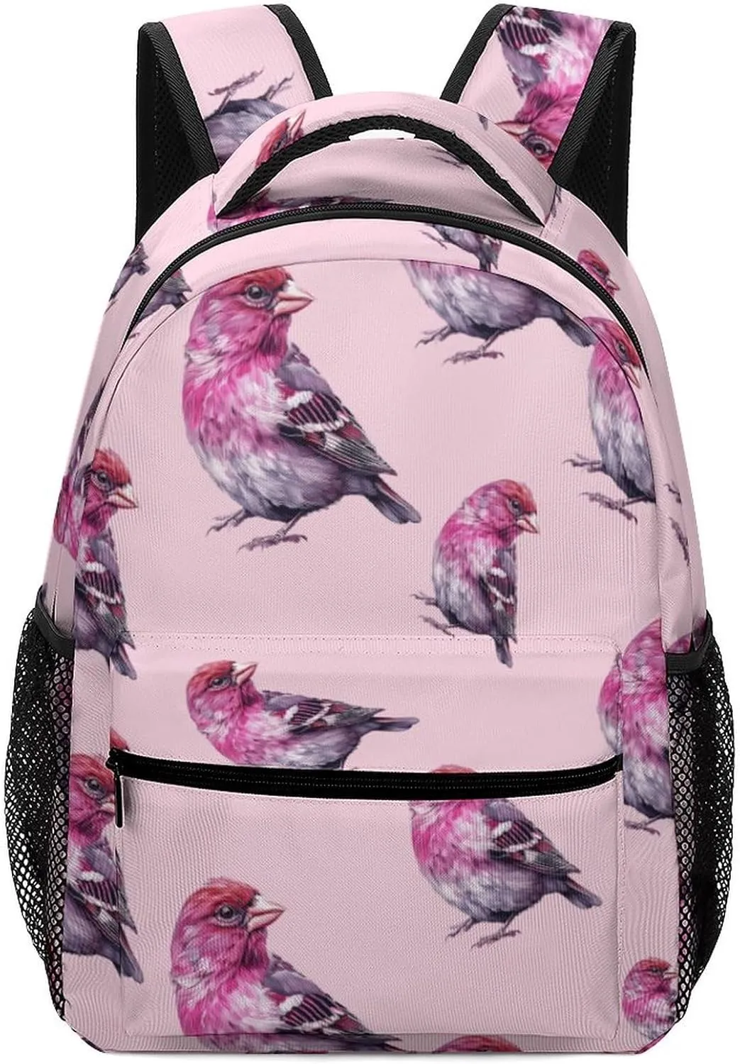 Purple Finch Bird Unisex Causal Backpack Lightweight Daypack Classic Shoulder Bag for Men Women Travel Work