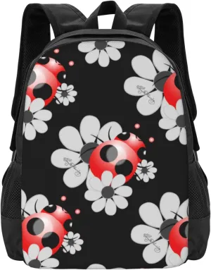 Red Ladybug Lightweight Packable Backpack Travel Casual Hiking Daypack Foldable Backpack For Men Women
