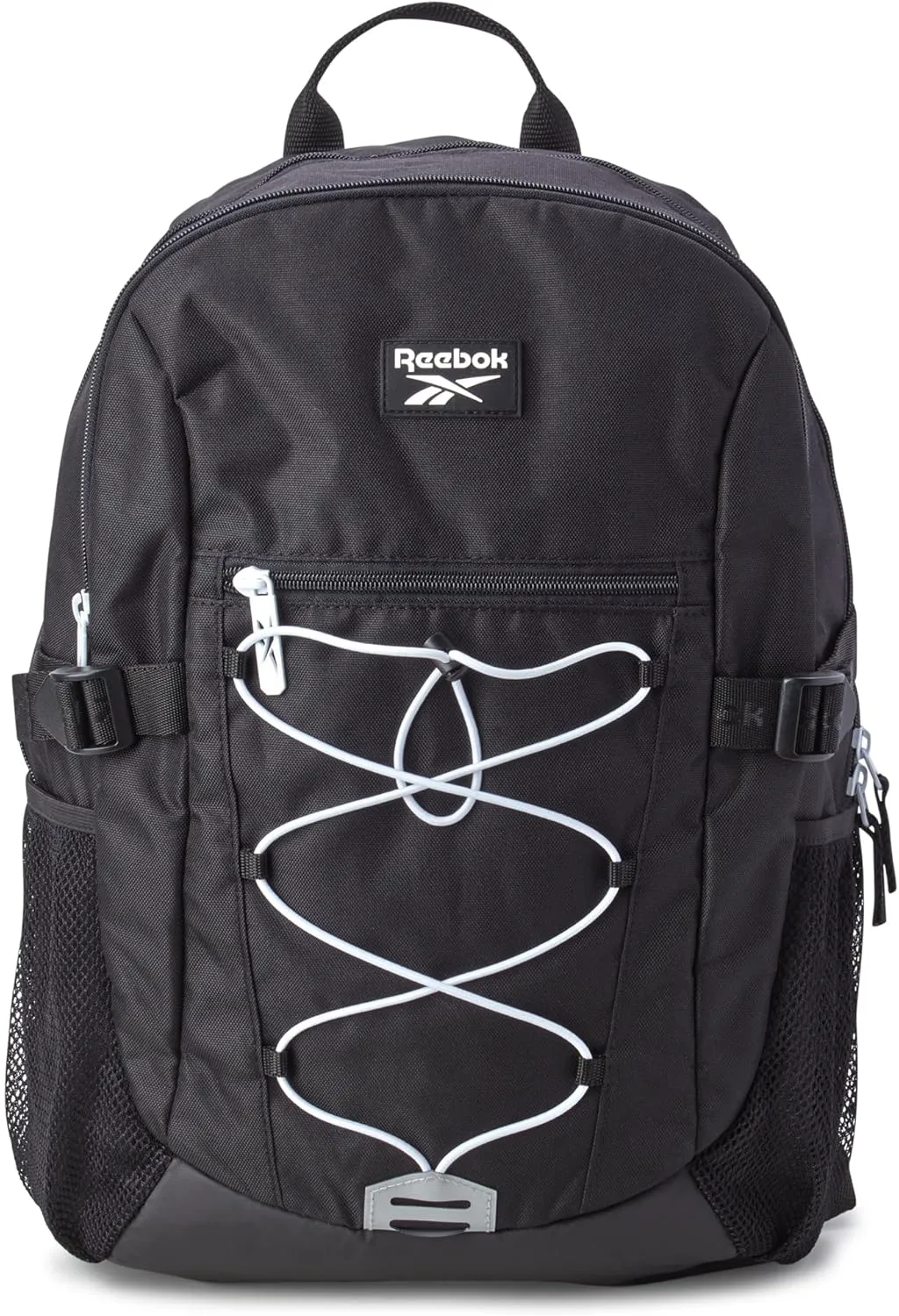 Reebok Backpack - Lightweight Carry On Weekender Overnight Sports Gym Bag - Versatile Bag Pack for Travel, Beach, Size One Size, Black Bristol
