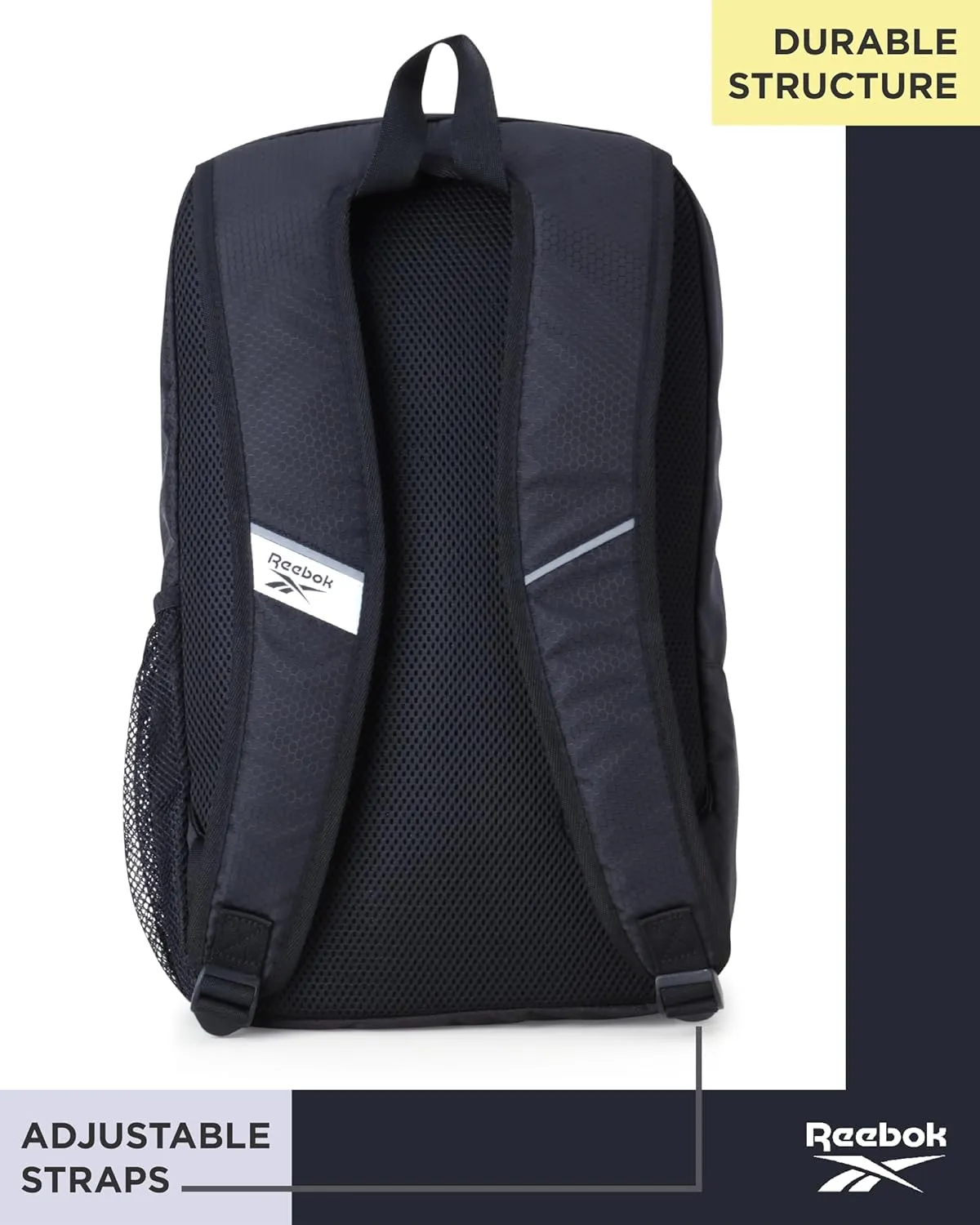 Reebok Backpack - Lightweight Carry On Weekender Overnight Sports Gym Bag - Versatile Bag Pack for Travel, Beach, Size One Size, Black Jeri With Red Logo