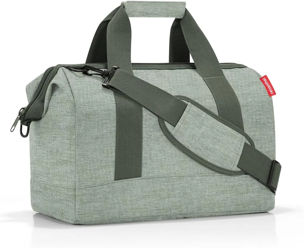 reisenthel allrounder M - Versatile Doctor's Bag for Travel, Work or Leisure - With Functional Stylish Design, Twist Sage, M