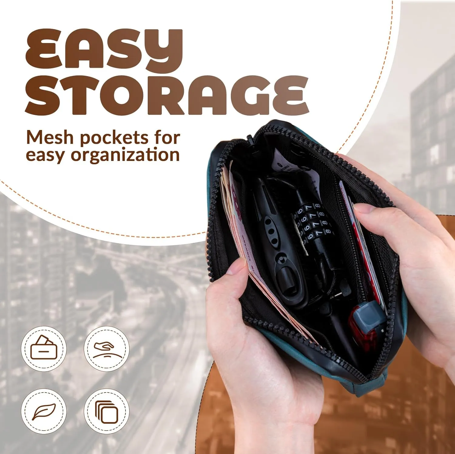 ROCKBROS Cycle Wallet Bike Phone Bag Small Card Wallet Keys Tool Case Convenient Storage Men Women Wallet