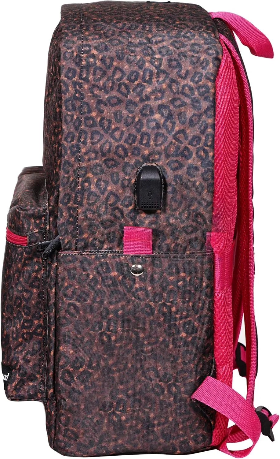 Rockland Classic Laptop Backpack, Pinkleopard, Large
