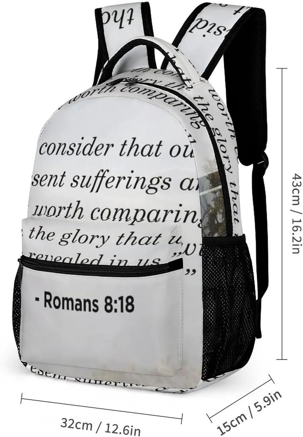 Romans Backpack Portable Meal Bag, Stationery Bag Set, Sturdy And Durable