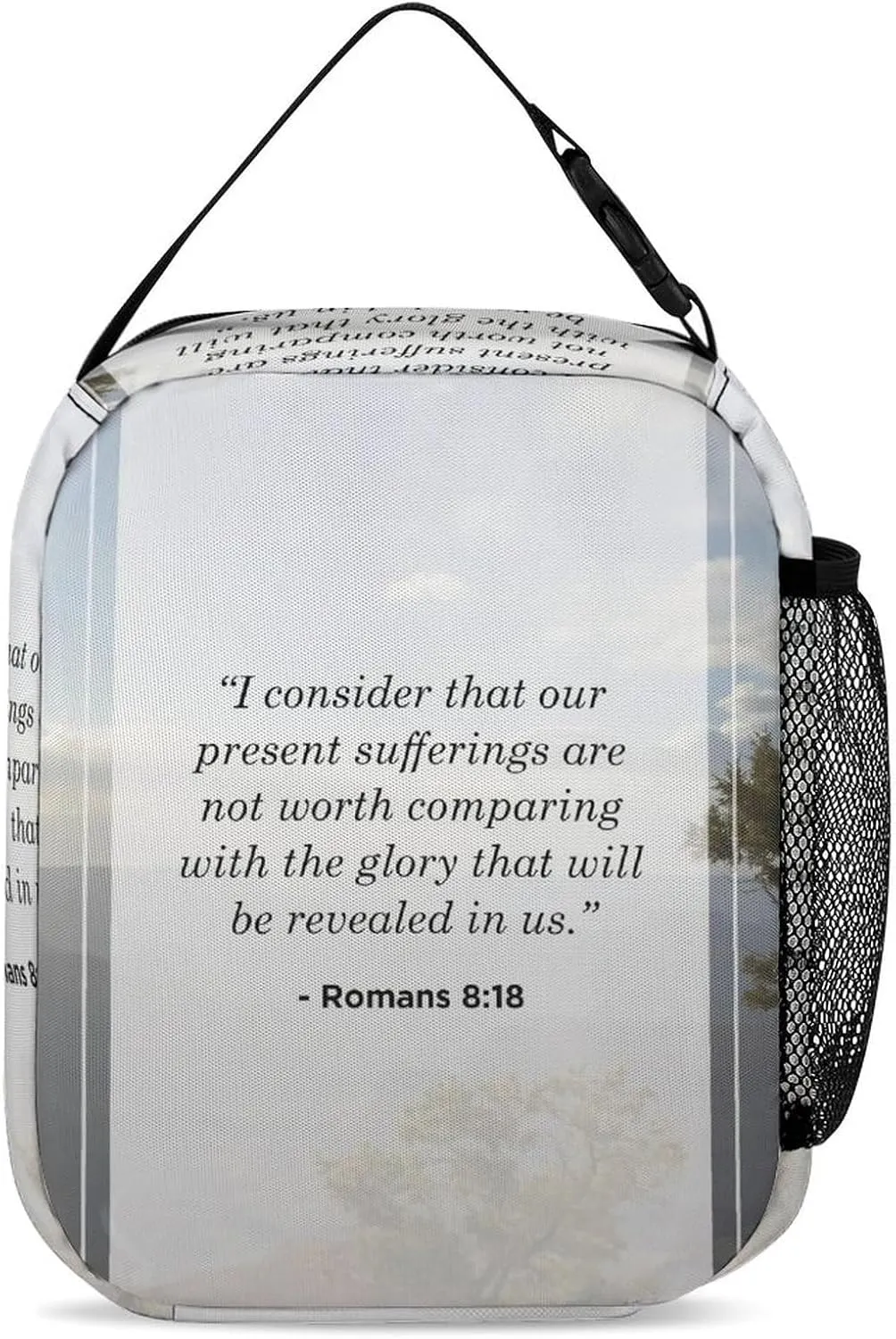 Romans Backpack Portable Meal Bag, Stationery Bag Set, Sturdy And Durable