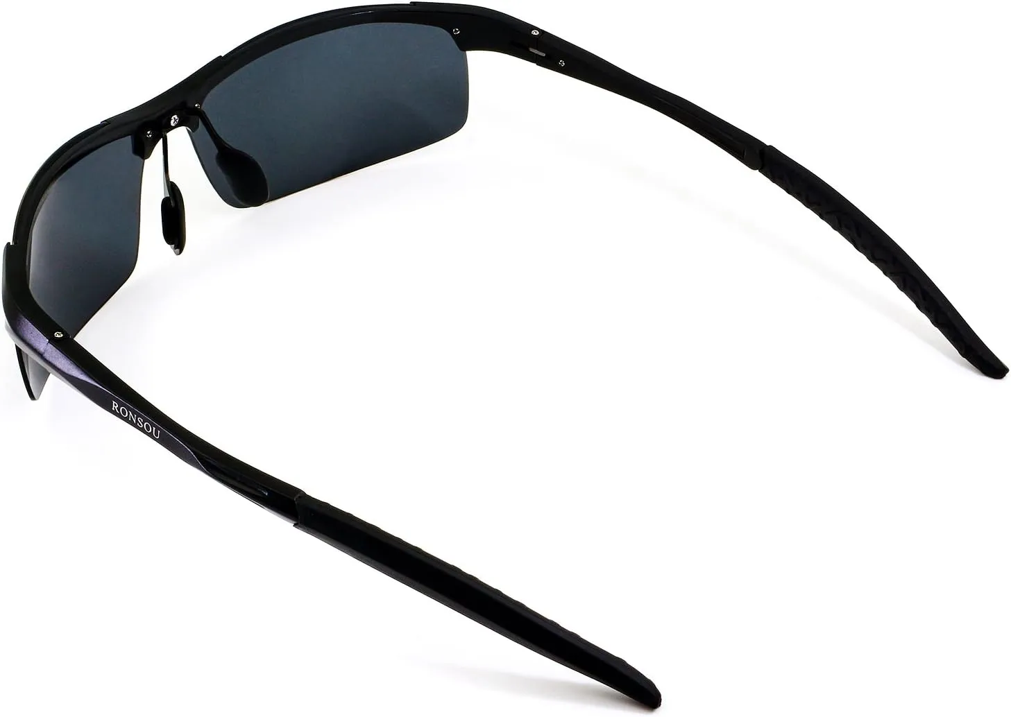 RONSOU Men Sport Al-Mg Polarized Sunglasses Unbreakable for Driving Cycling Fishing Golf